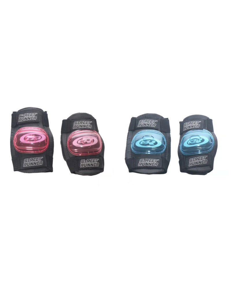 Street Runner Knæ- og Albuebeskyttere 4 dele S/M - 2 varianter