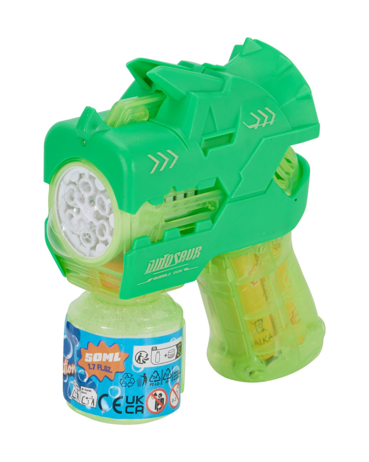 Boblepistol med lys – batteridrevet
