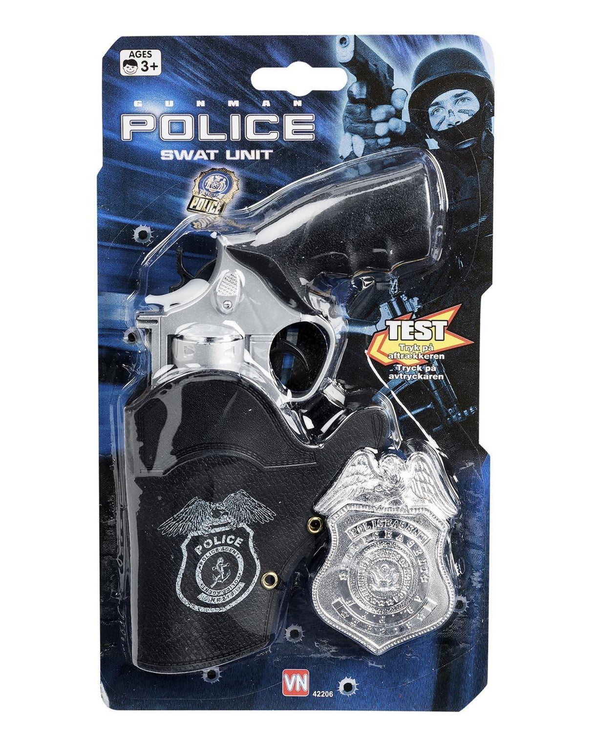 Politi pistol med skilt