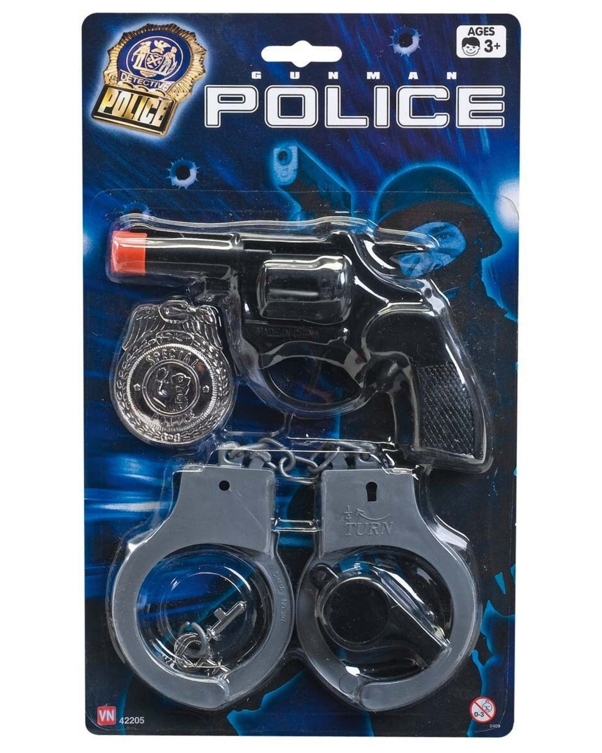 Pistol med håndjern - Politi