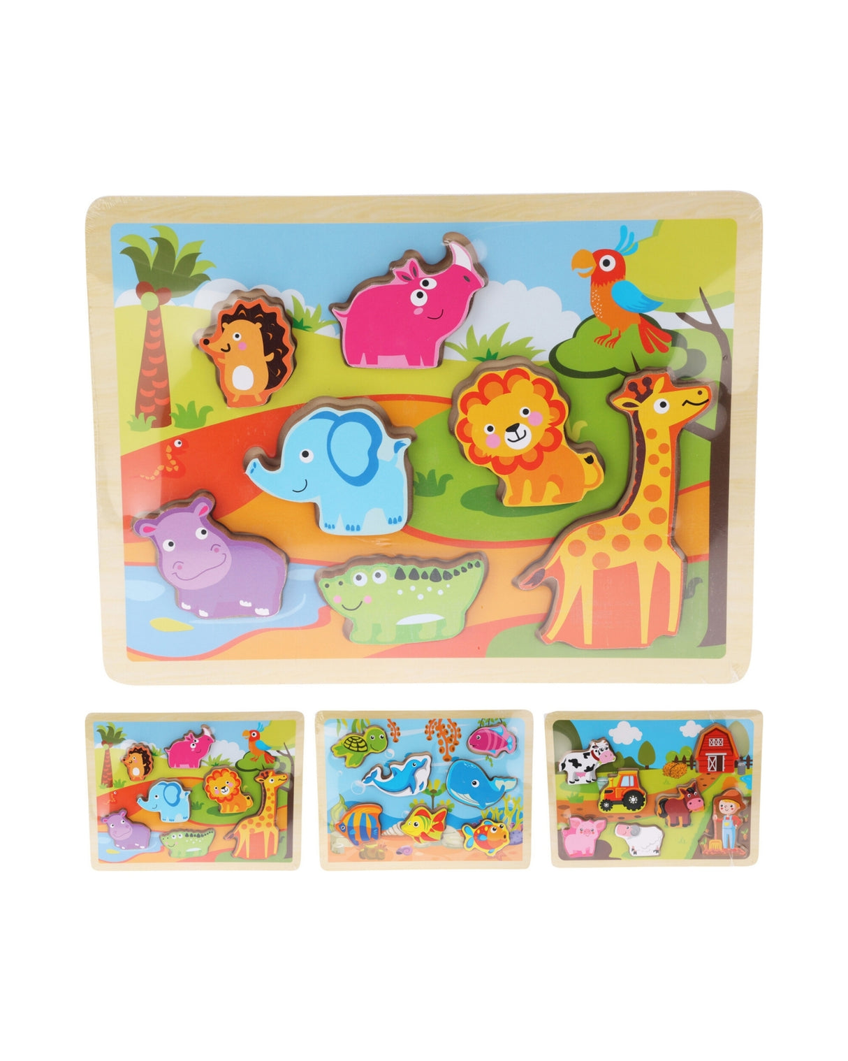 Puslespil i træ - 7 dele