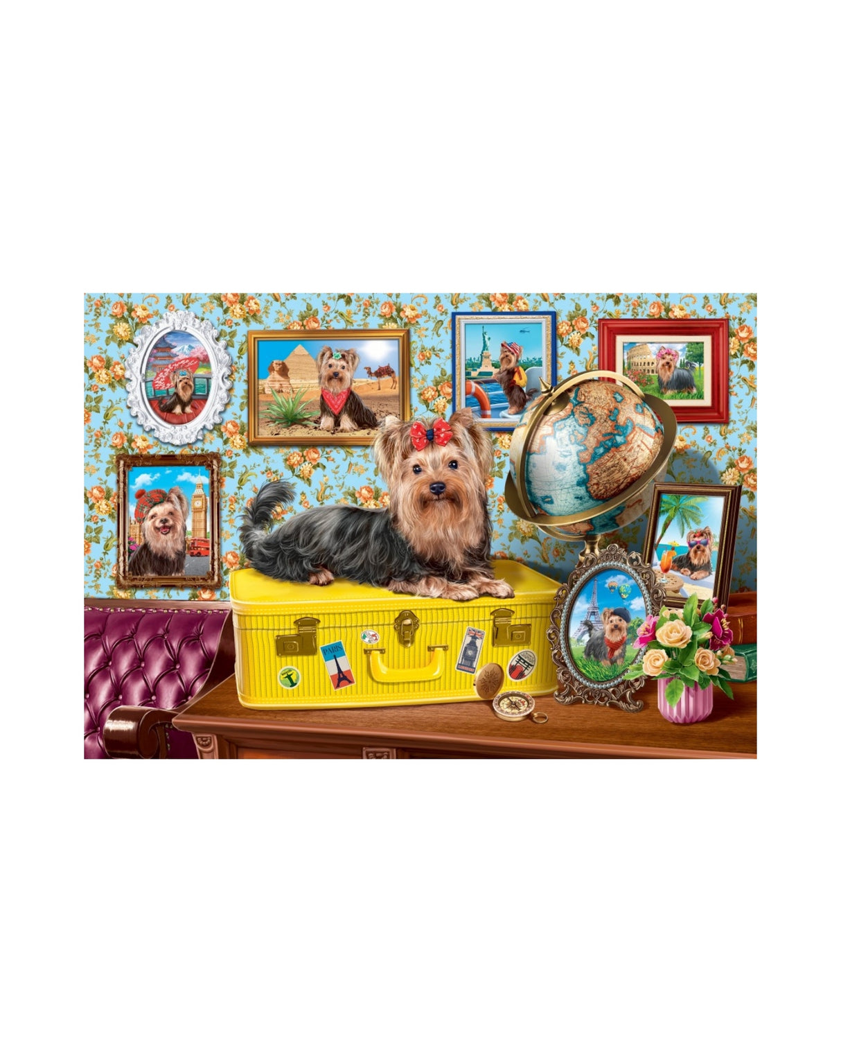 Puslespil med 1000 brikker - Yorkshire Terrier Hvalp