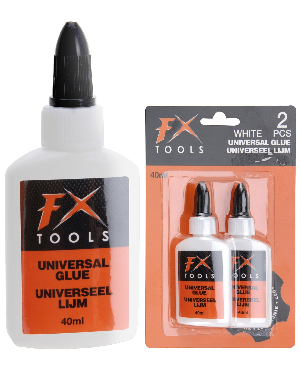 Glue white 2x40 ml.
