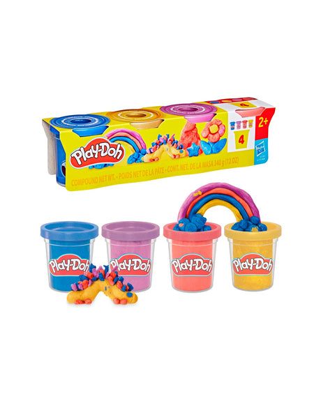 Play-Doh 4 Pack Specialty 340 g - Shimmery Metalli