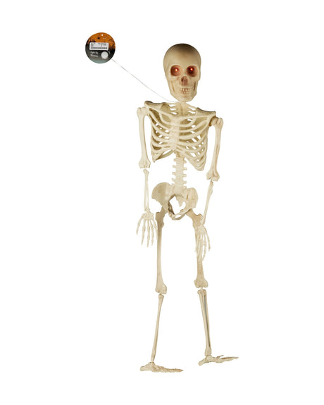 Halloween-skelet med lysende øjne