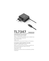 65W GaN Hurtigoplader med Kabel