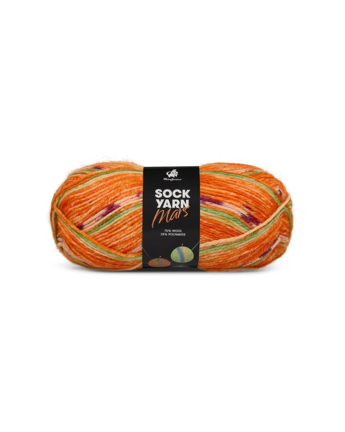 Mayflower Mars Strømpegarn 50g fv.02