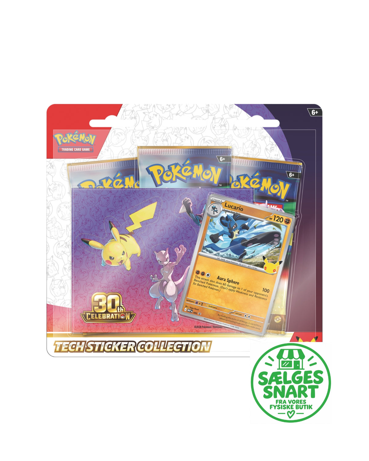 Pokemon Tech Sticker Coll 30th - MAX 1 stk af hver pr kunde