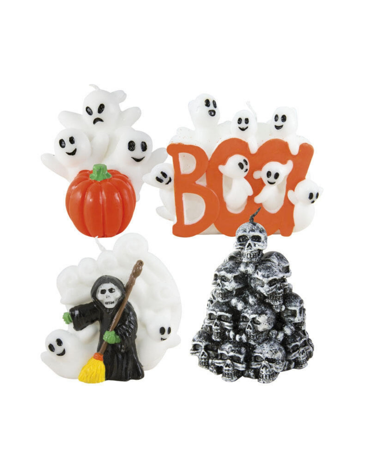 Halloween lys 9 cm 1 stk
