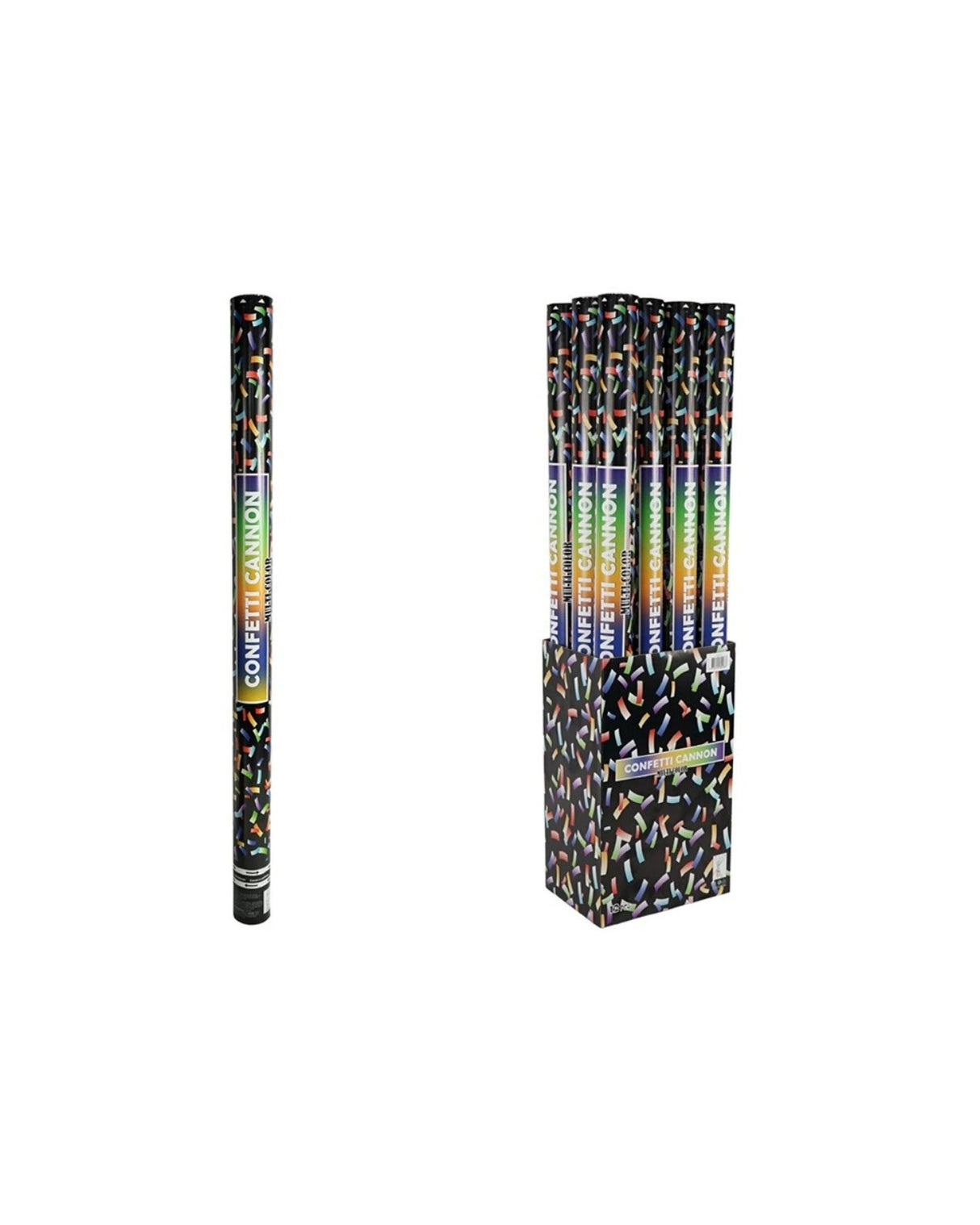Konfettikanon Multifarvet – 78 cm