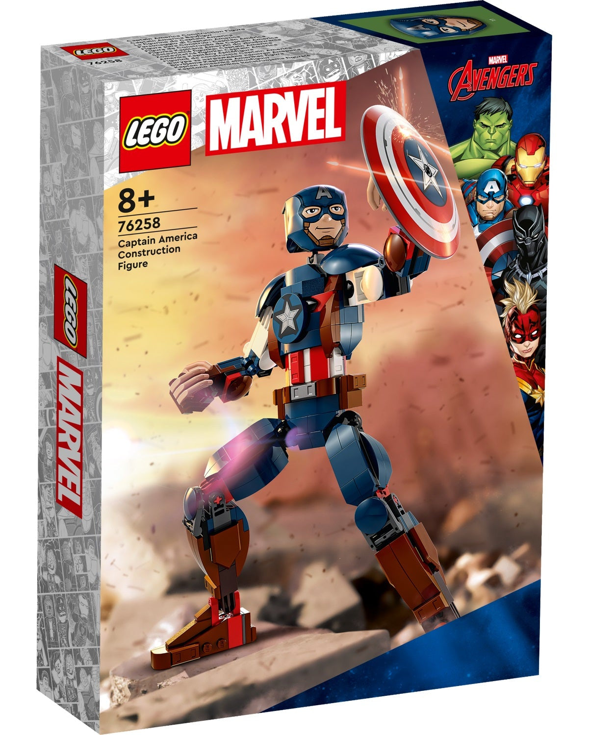 LEGO 76528 Build-your-own Captain America figure - LEGO Marvel