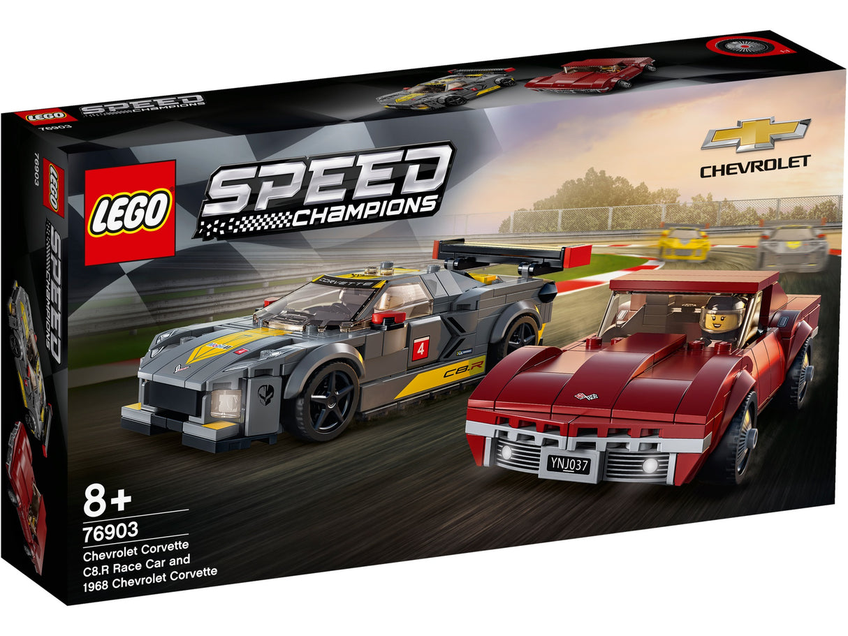LEGO 76903 Chevrolet Corvette C8.R-racerbil og 1968 Chevrolet Corvette - LEGO Speed Champions
