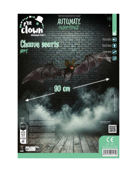 Flagermus 90 cm - Med lyd og lys