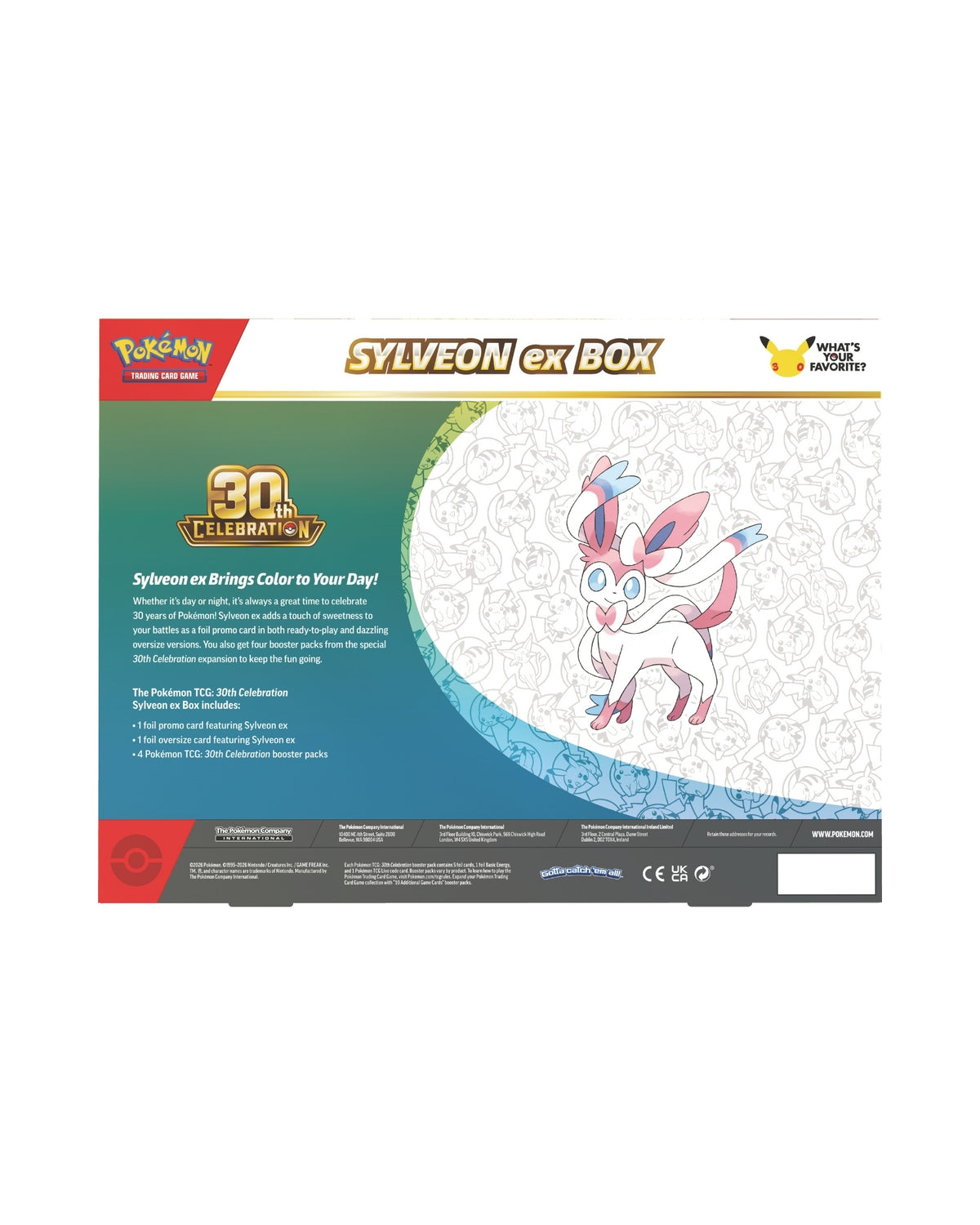 Pokemon Box ex 30th - MAX 1 stk af hver pr kunde