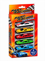 Fast Racing – Sæt med 5 metalbiler