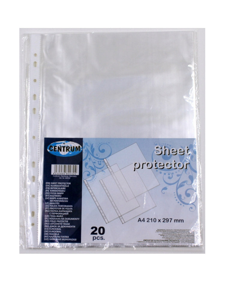 Pockets for ring binder A4 20 pcs