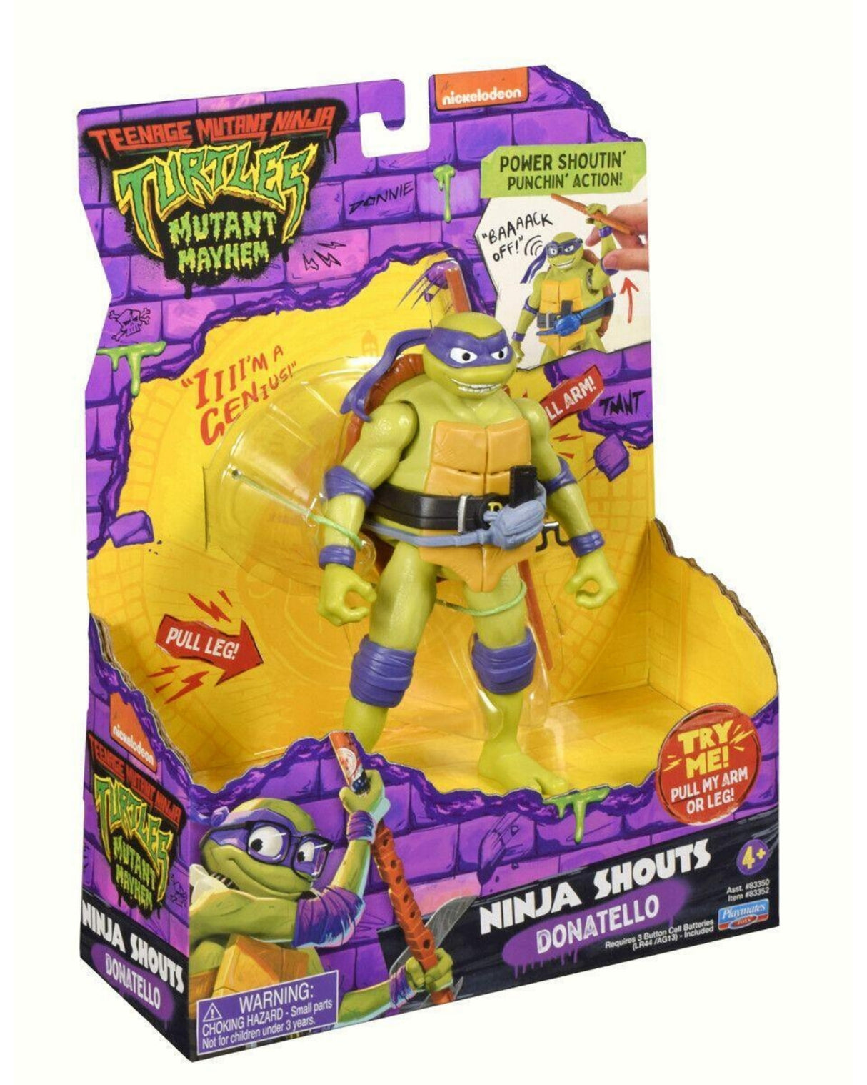 Turtles Mutant Mayhem Power Sounds 14cm - Donatello