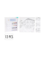 Malingssæt med 12 dele