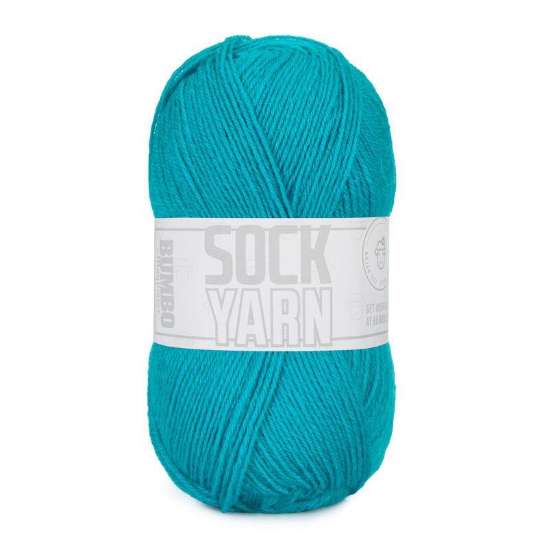 Bumbo Strømpegarn fv.110 - Mørk Turkis 50g