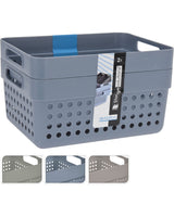 Plastic storage basket 2pcs