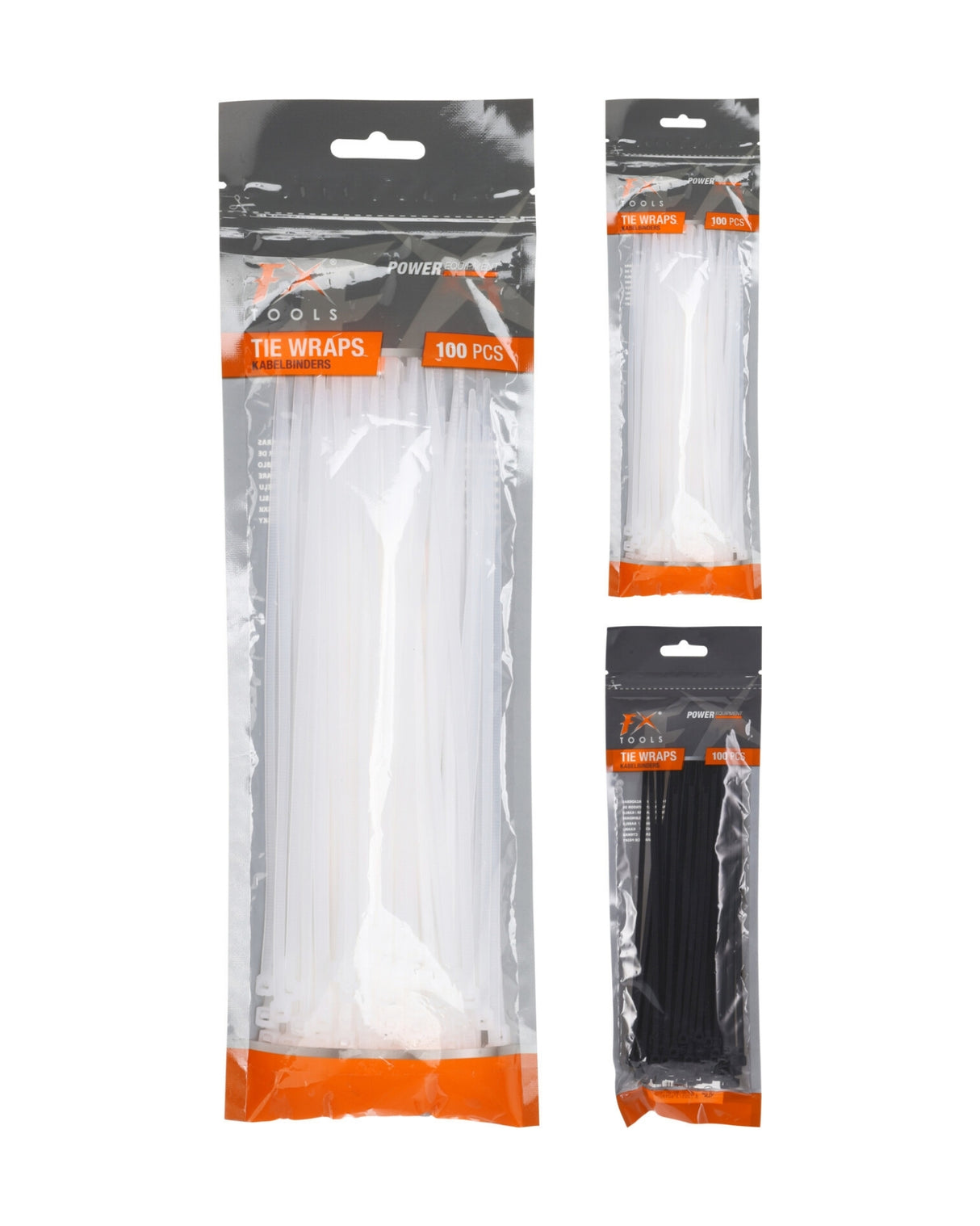 Strips 200mm 100 pcs white or black