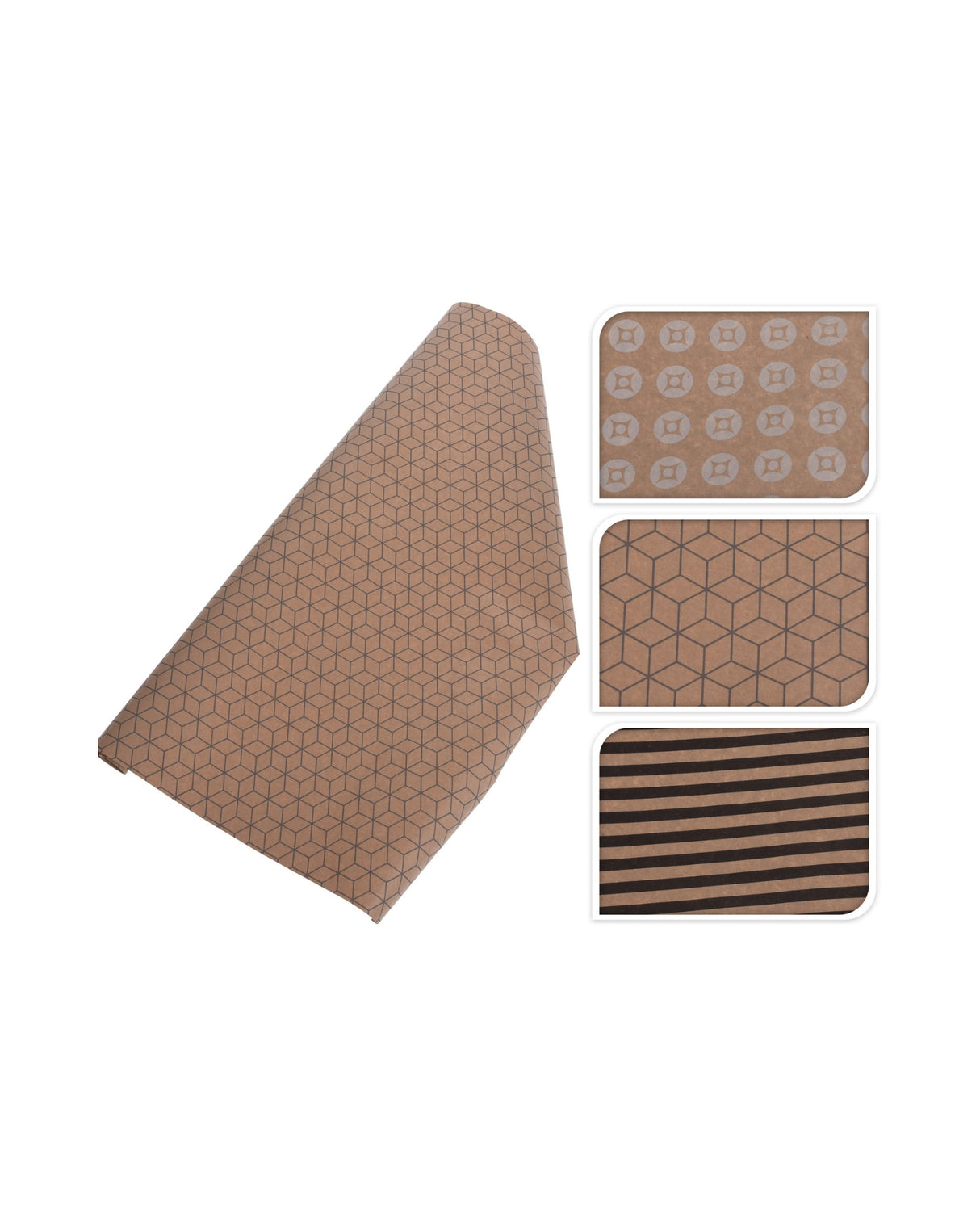 Gift wrap 70x200 cm 1 roll - 3 designs