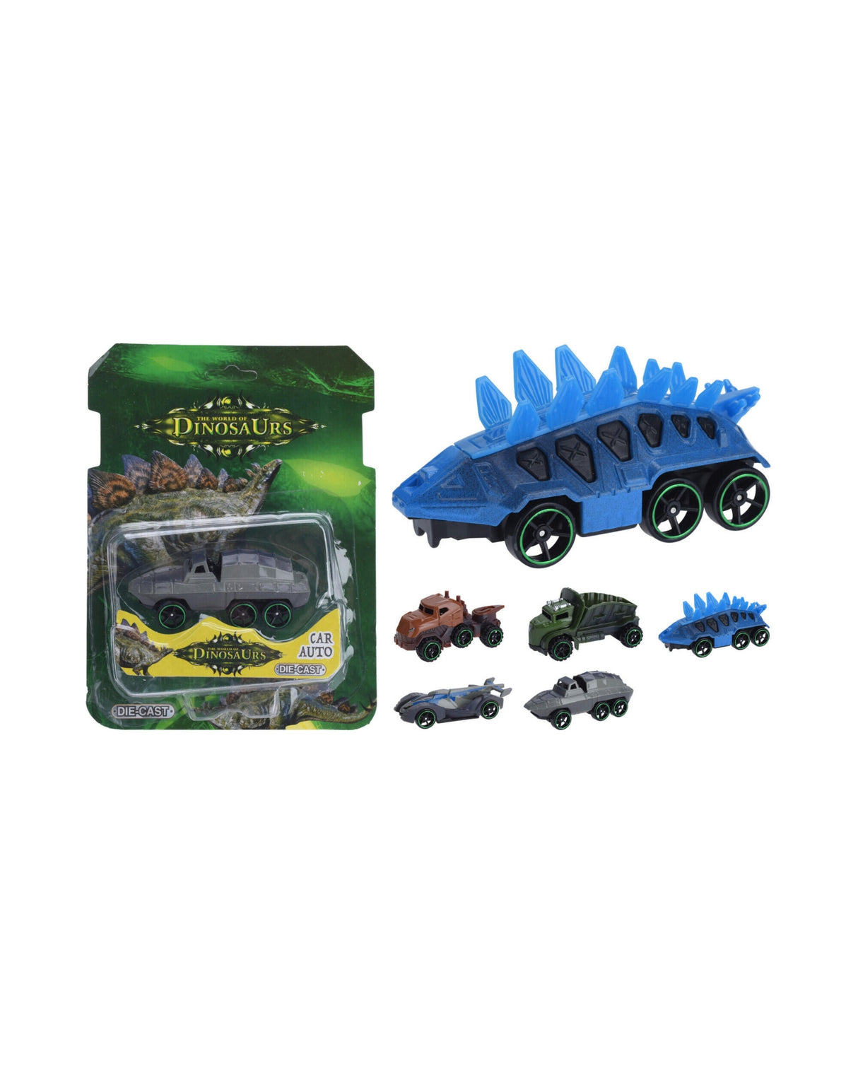 Dinosaur bil 8x3,5x6cm