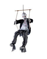 Zombie on a swing - Animated with sound and light - 80 cm