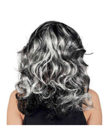Hekse paryk - Sort og grå