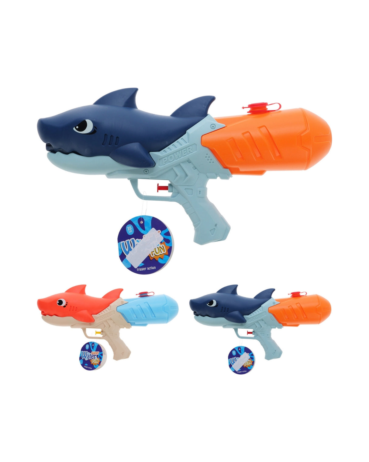 Vandpistol med hajdesign – 35 cm
