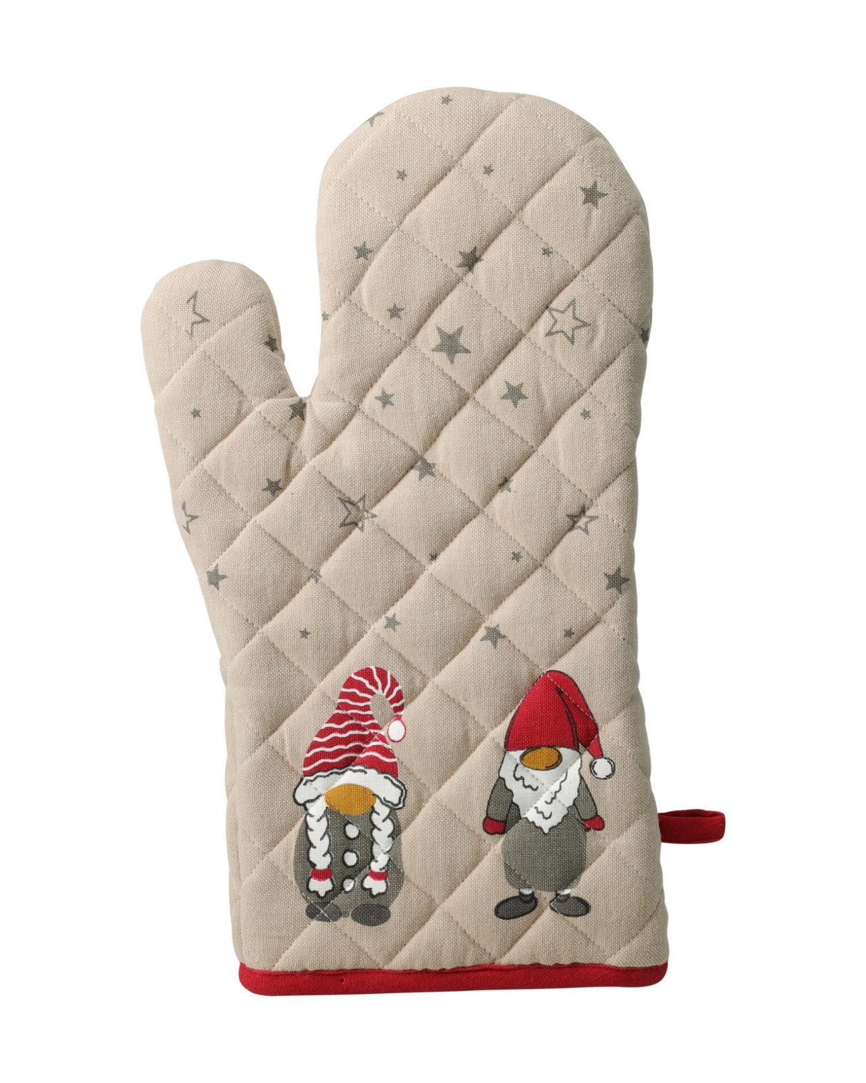 Ovn handske i jule design - Handske til varme ting