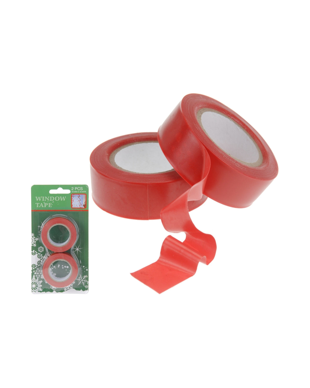 Vindues tape 2x10 meter - rød
