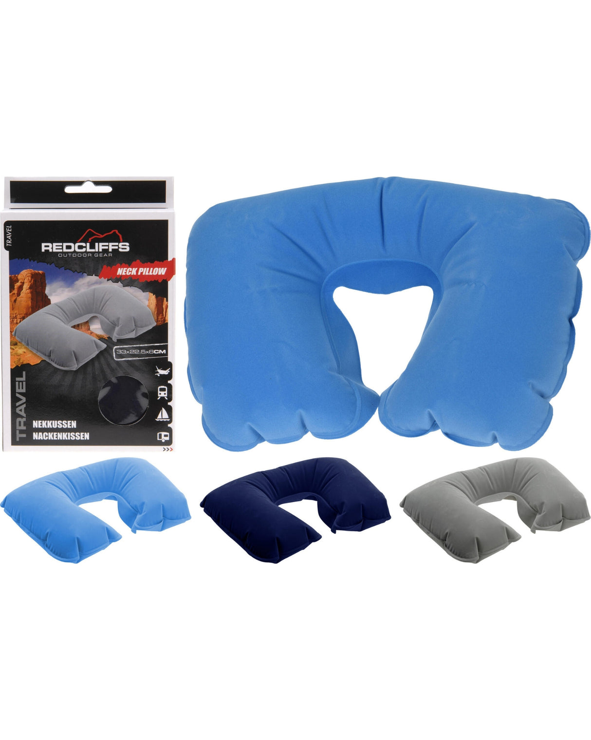 Nakkepude oppustelig 1 stk