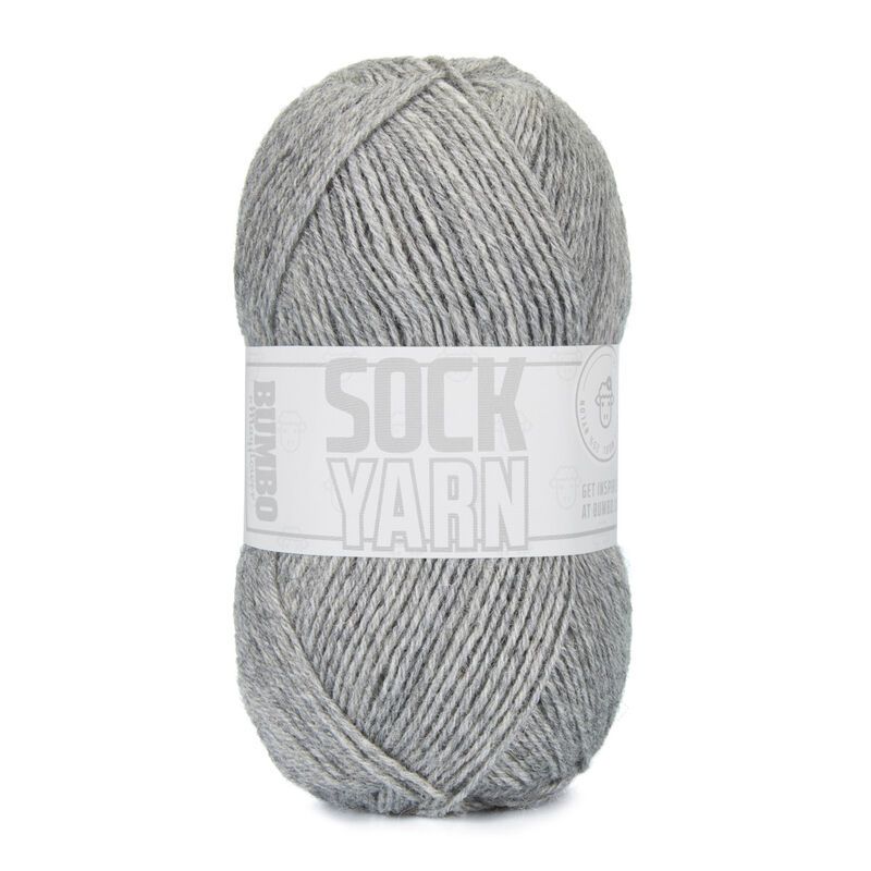 Bumbo Strømpegarn fv.122 - Lys Grå 50g.