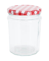 Glas med metallåg 450 ml 1 stk