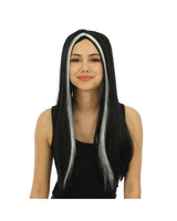 Witch wig - Black and gray