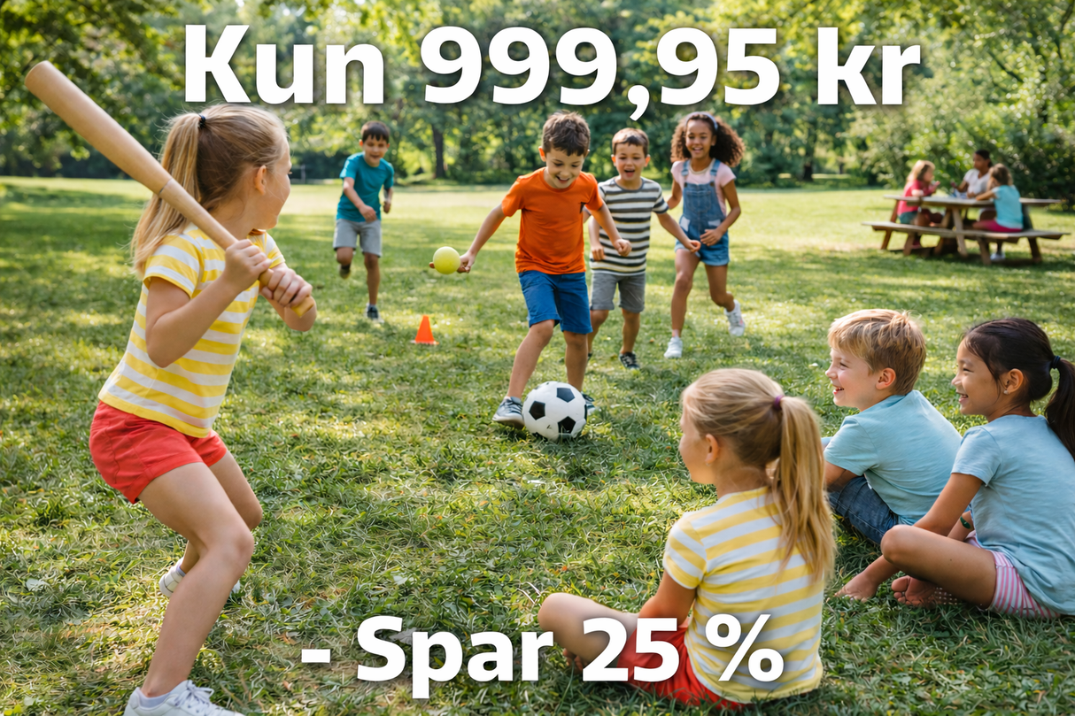 Aktivitets pakke til Græsset 999,95 kr