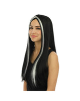 Witch wig - Black and gray