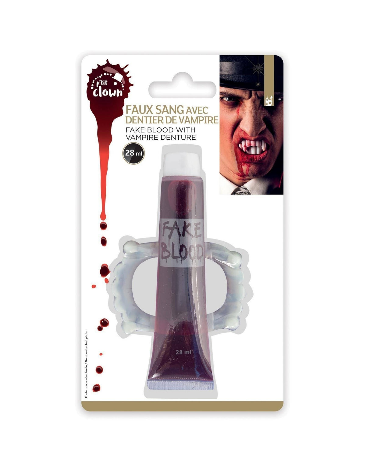 Blod med vampyr tænder 28 ml