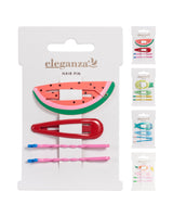 Håreclips i metal 4 stk 55mm