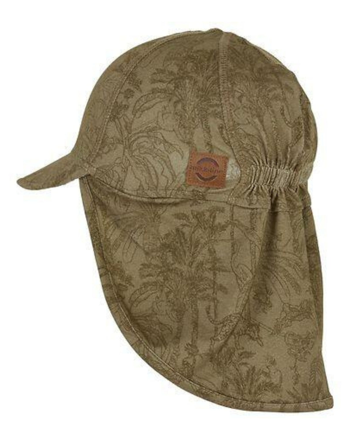 Grøn printet  Mikk-line Sommerhat-98119