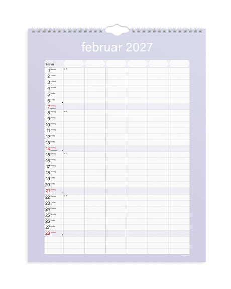 Daily Calendar 2026 - From Mayland