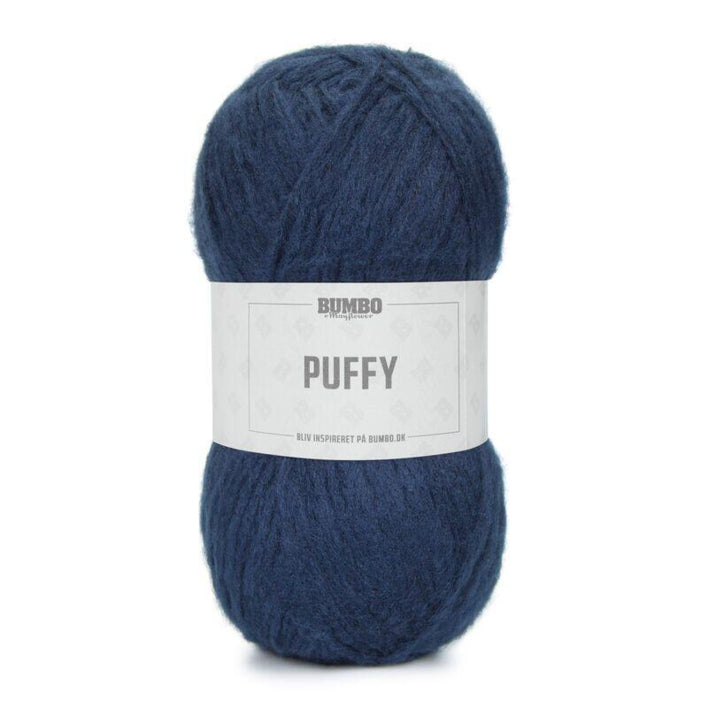 Bumbo Puffy Akryl mix. 100g. fv. 09 Marineblå
