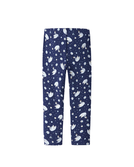 Beacon Blue Swans Leggings fra Name it - 13234445