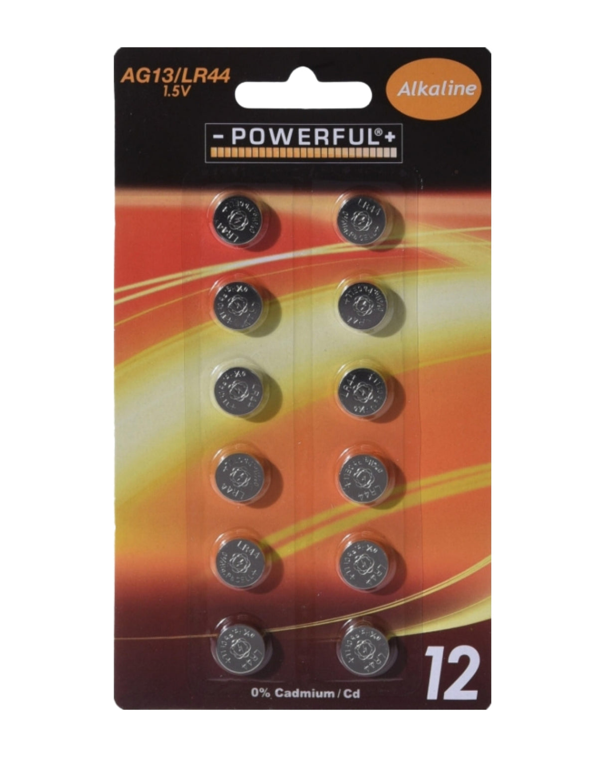 Batteri knapcelle AG13/LR44 - 12 stk.