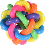 Hoppebold i regnbuefarver 6,5cm