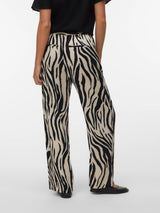 Silver Lining Sina Zebra Black Bukser fra Vero Moda - 10287363