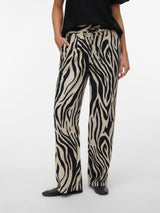 Silver Lining Sina Zebra Black Bukser fra Vero Moda - 10287363