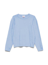 Brunnera Blue W. WHITE MELANGE Striktrøje fra Vero Moda - 10291741