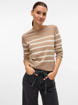 Silver Mink BIRCH Striktrøje fra Vero Moda - 10309324